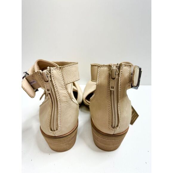 Crevo Boots Womens Size 7.5 Tan Leather Jessamine Low Block Heel Booties NEW - Picture 8 of 11